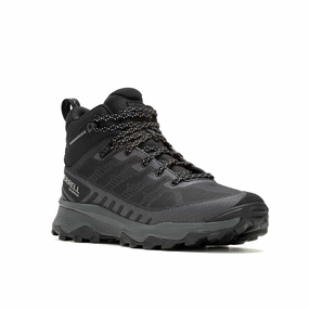 Recommended Hiking Boots Merrell Men's Speed Eco Mid Waterproof Boot - Black