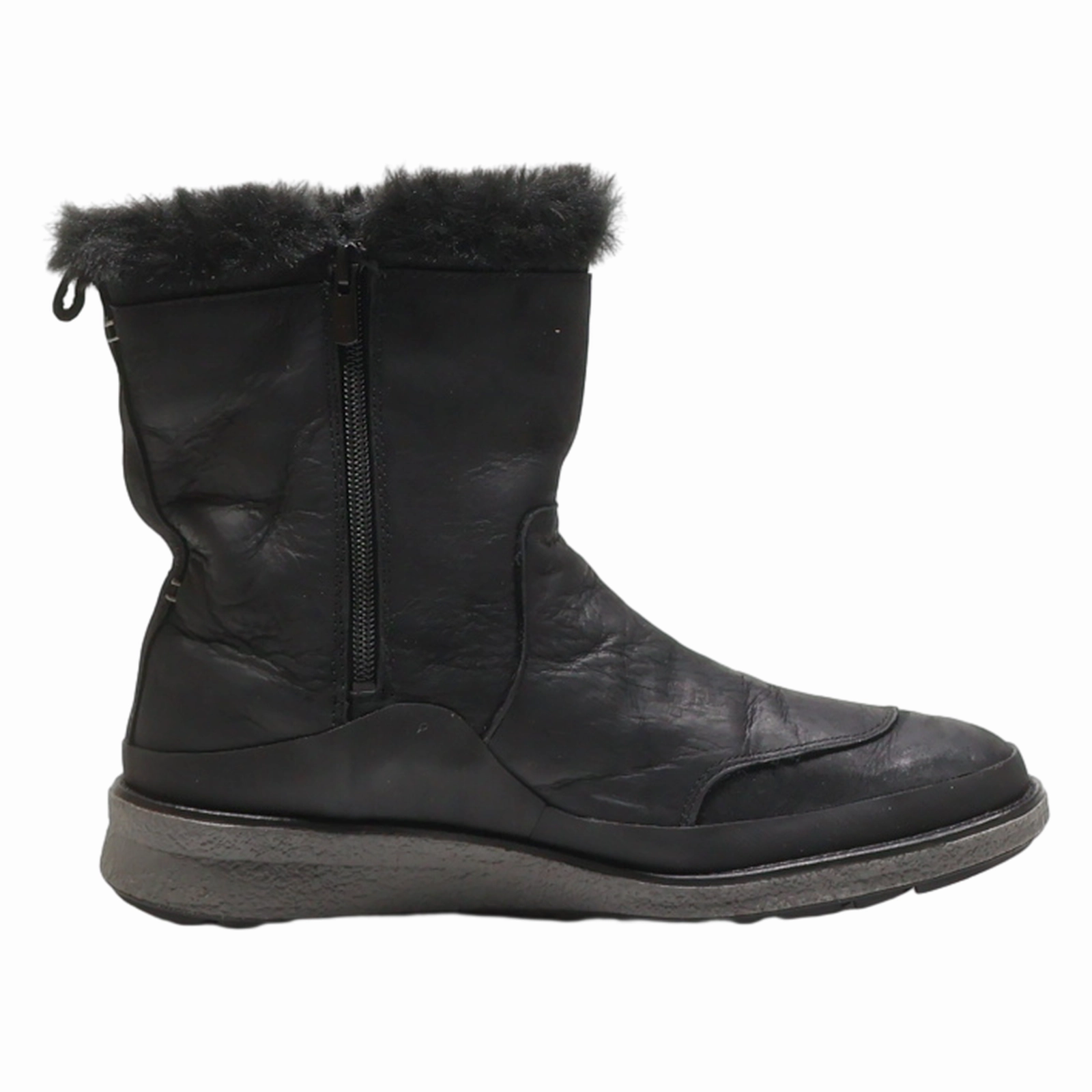 MERRELL Snow Boots Black Leather Womens UK 5.5 Pajar Canada Snow Boots