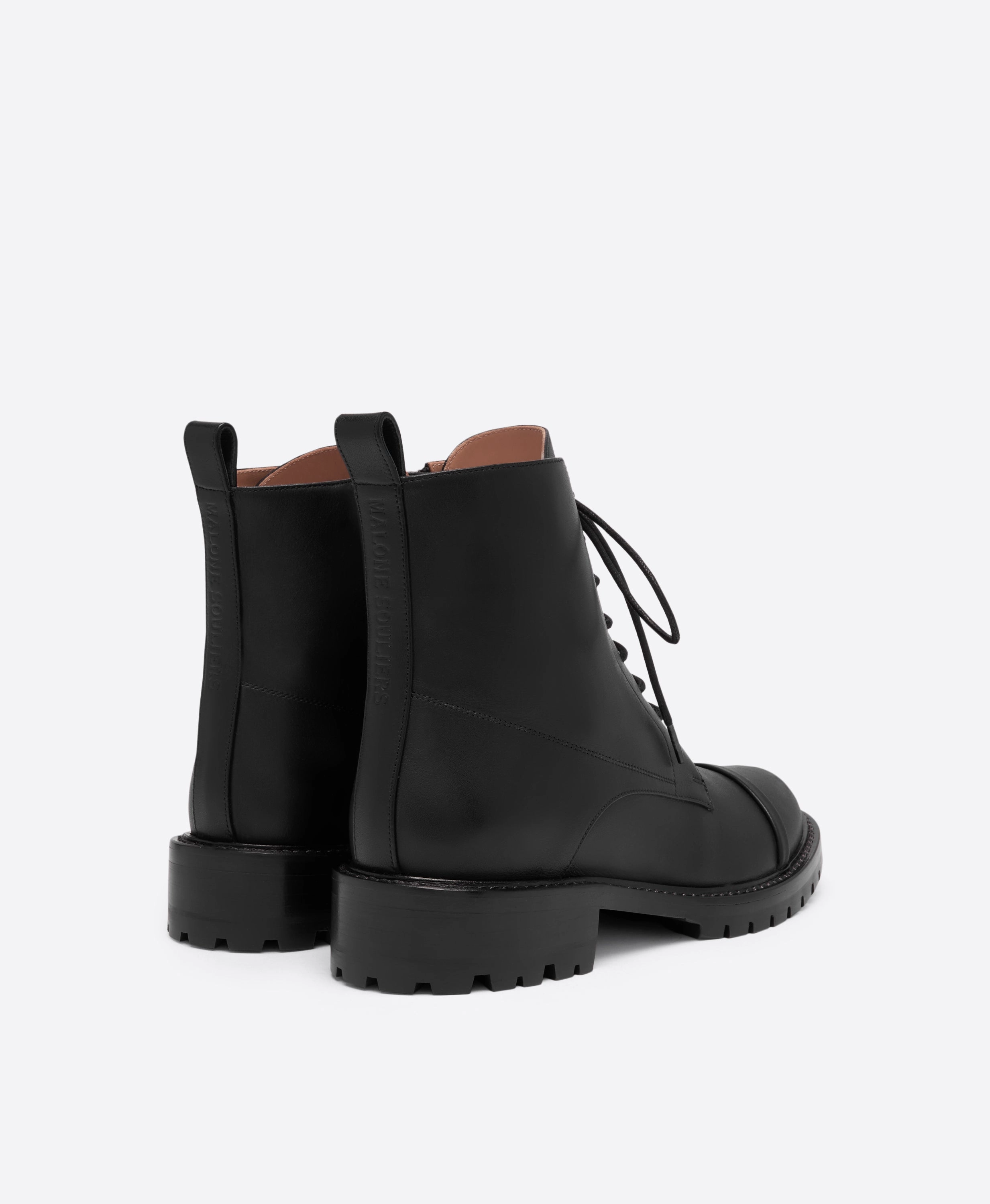 Miller Black Leather Combat Boots Army Navy Combat Boots