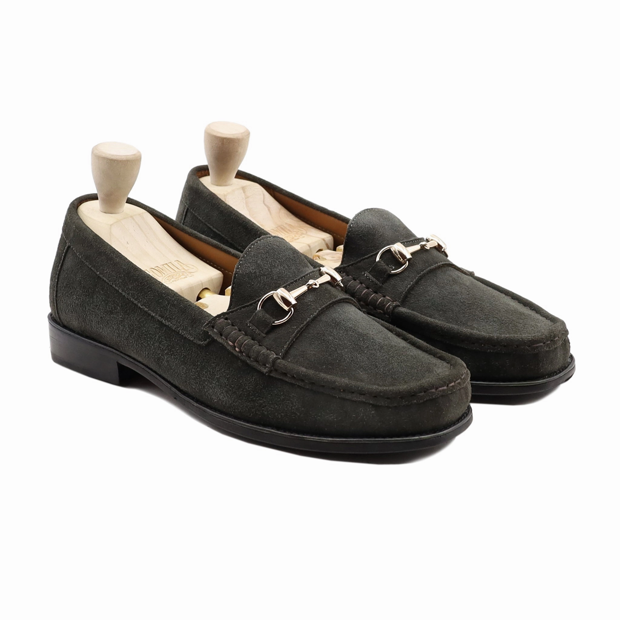 Milmilo - Men's Davy Grey Kid Suede Loafer Paul Smith Loafers
