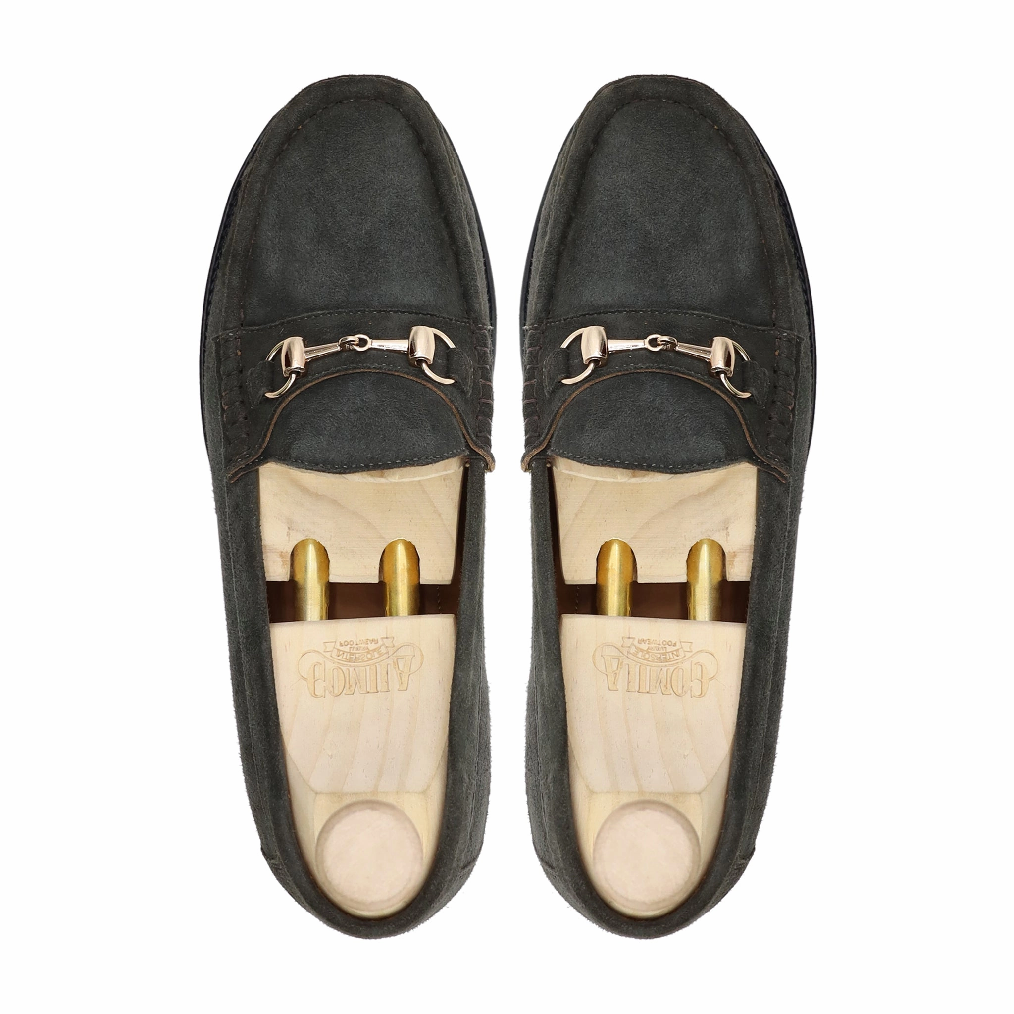 Loafers 1906l Milmilo - Men's Davy Grey Kid Suede Loafer