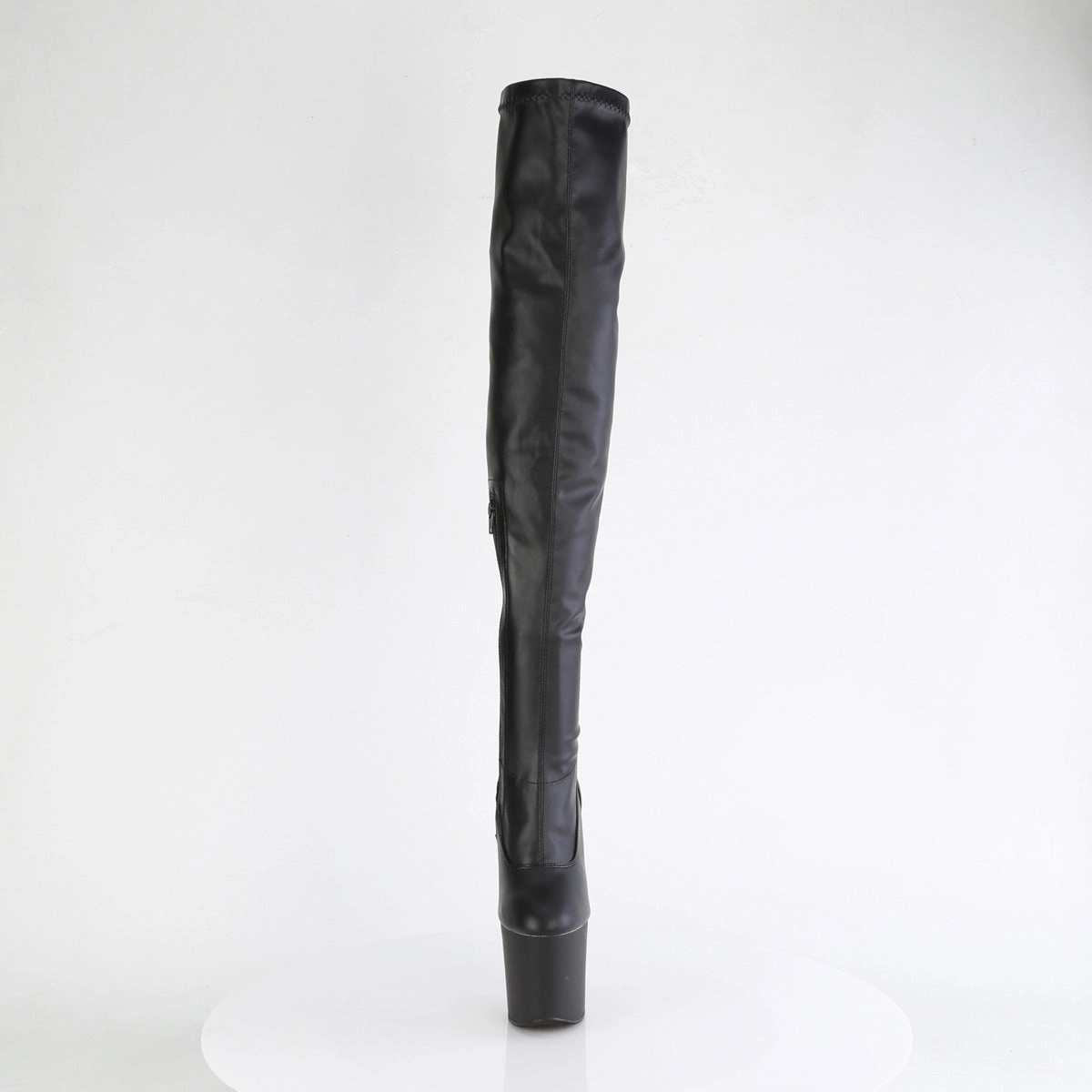 Orthopedic Chelsea Boots 8 Inch Heelless CRAZE-3000 Black Stretch Pu