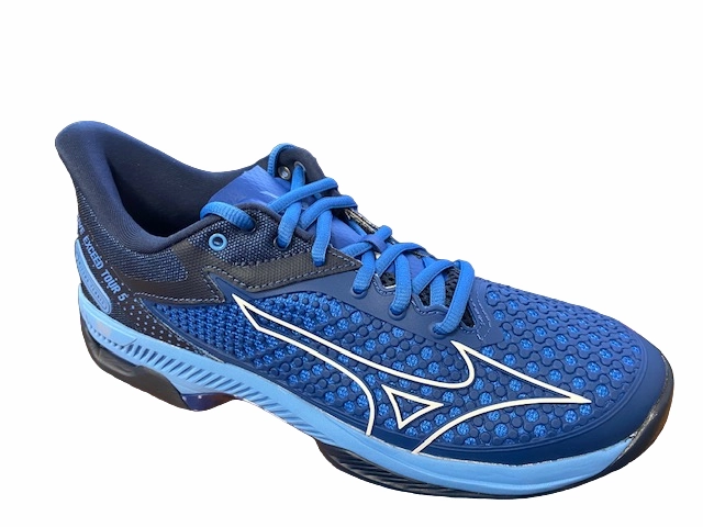 Mizuno scarpa da uomo da tennis Wave Exceed Tour 5 AC 61GA227026 true blue-white-dress blues Lace Tennis Shoes