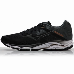 Mizuno Wave Inspire 16 Women's Running Shoe : Black/Black/DShadow Beginner Running Shoes