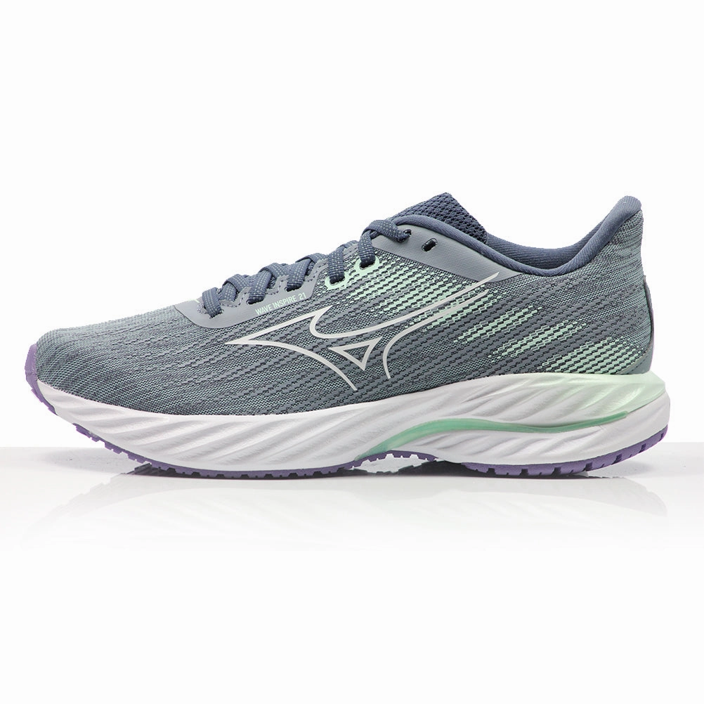 Running Shoe Store Dallas Mizuno Wave Inspire 21 Women's Running Shoe - Tradewinds/White/Neo Mint