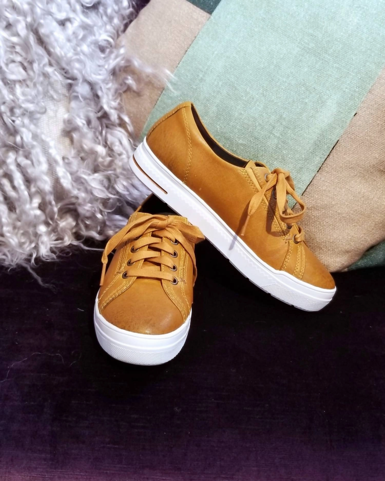 Women's Karma Sneaker In Sheep Nappa Curry Frozen Sneakers