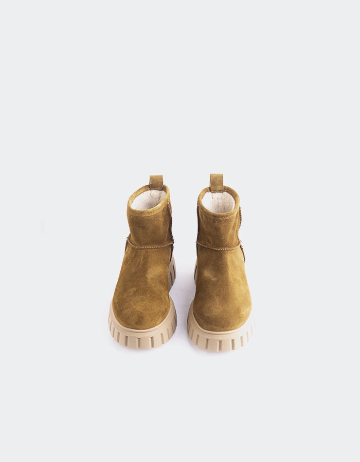 Mortara Brown Suede Forest Green Chelsea Boots