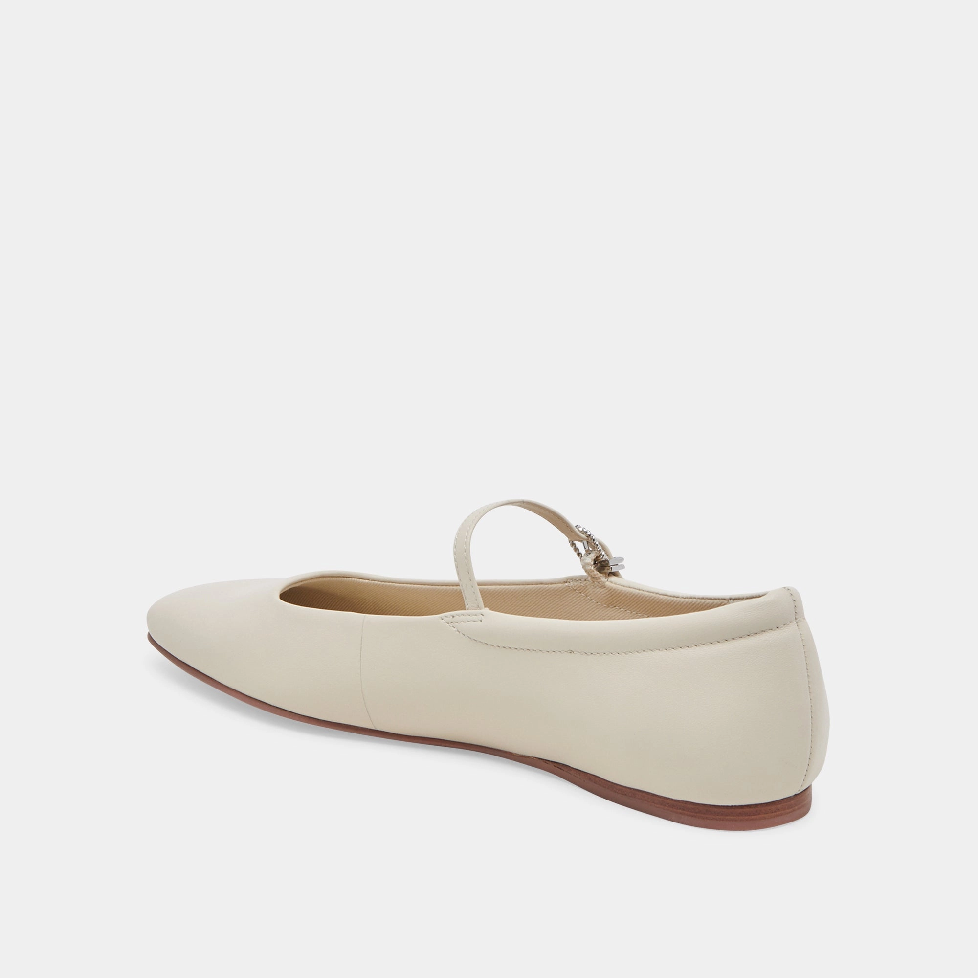 Anti Flat Shoe REYES BALLET FLATS IVORY LEATHER