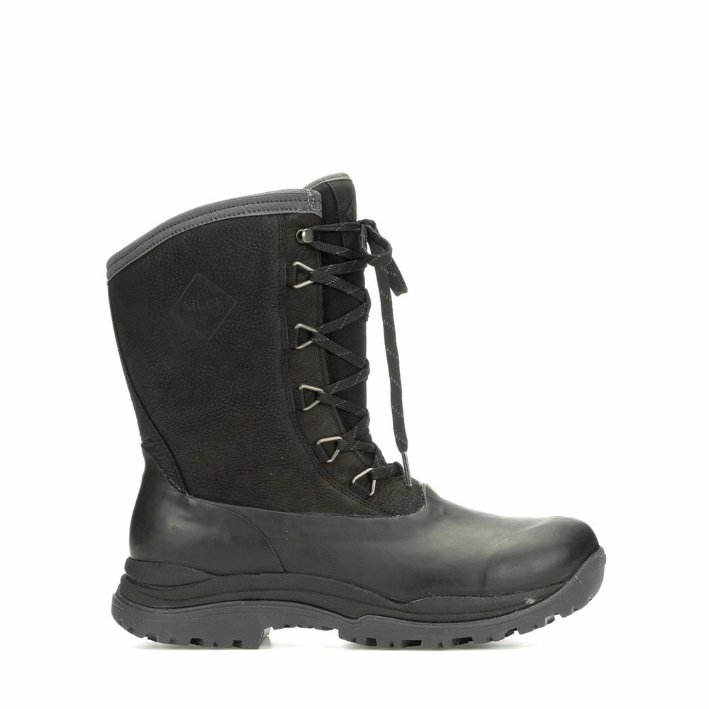 Muck Boots Arctic Outpost Leather Vibram Grip Short Boots Slip On Snow Boots Waterproof