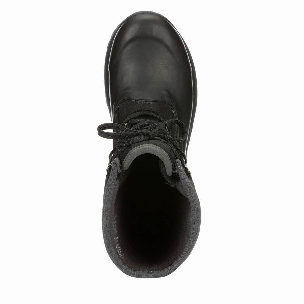 Muck Boots Arctic Outpost Leather Vibram Grip Short Boots Afo Friendly Snow Boots