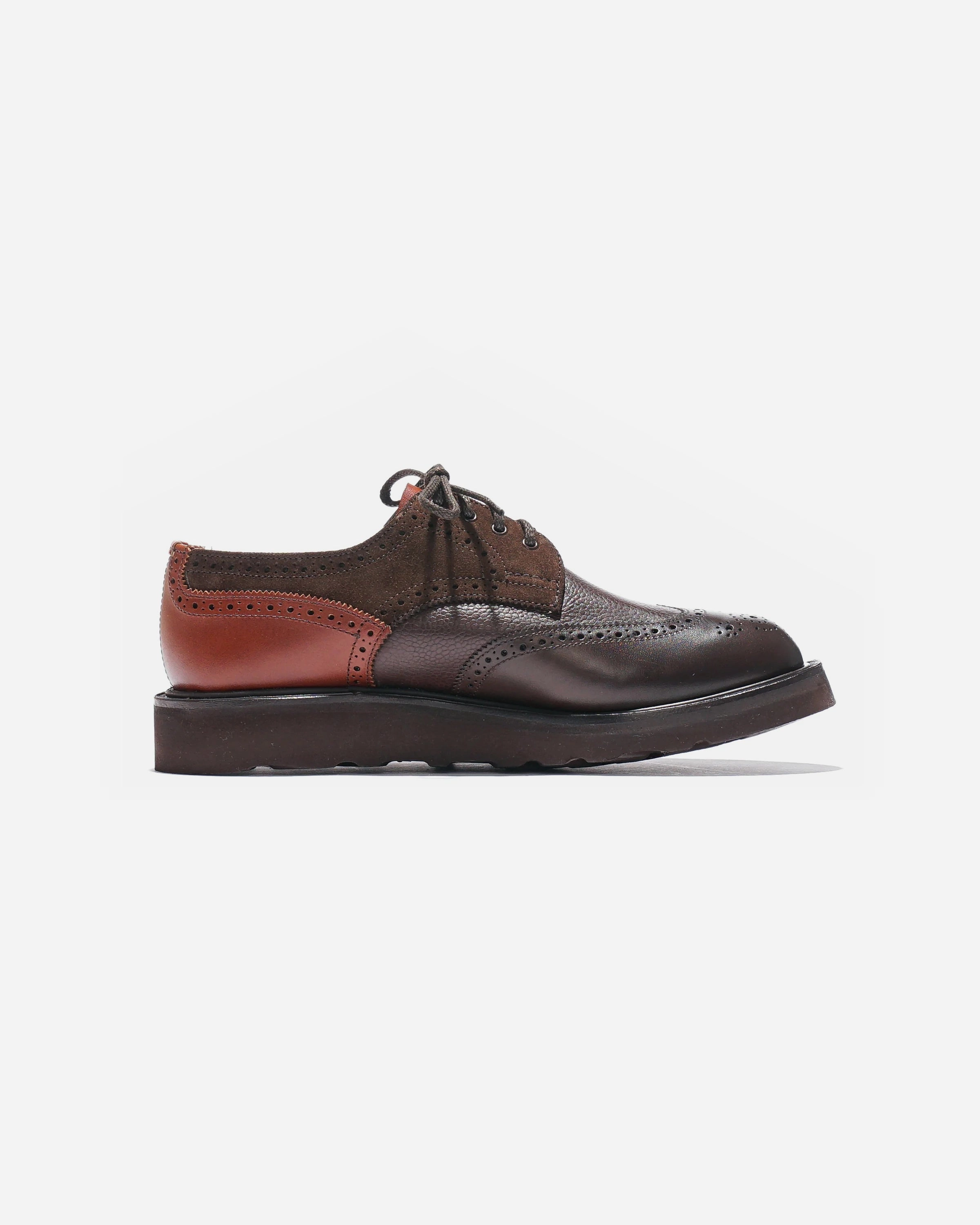 Multi-Tone Derby  Brown Summer Lace Up Shoes