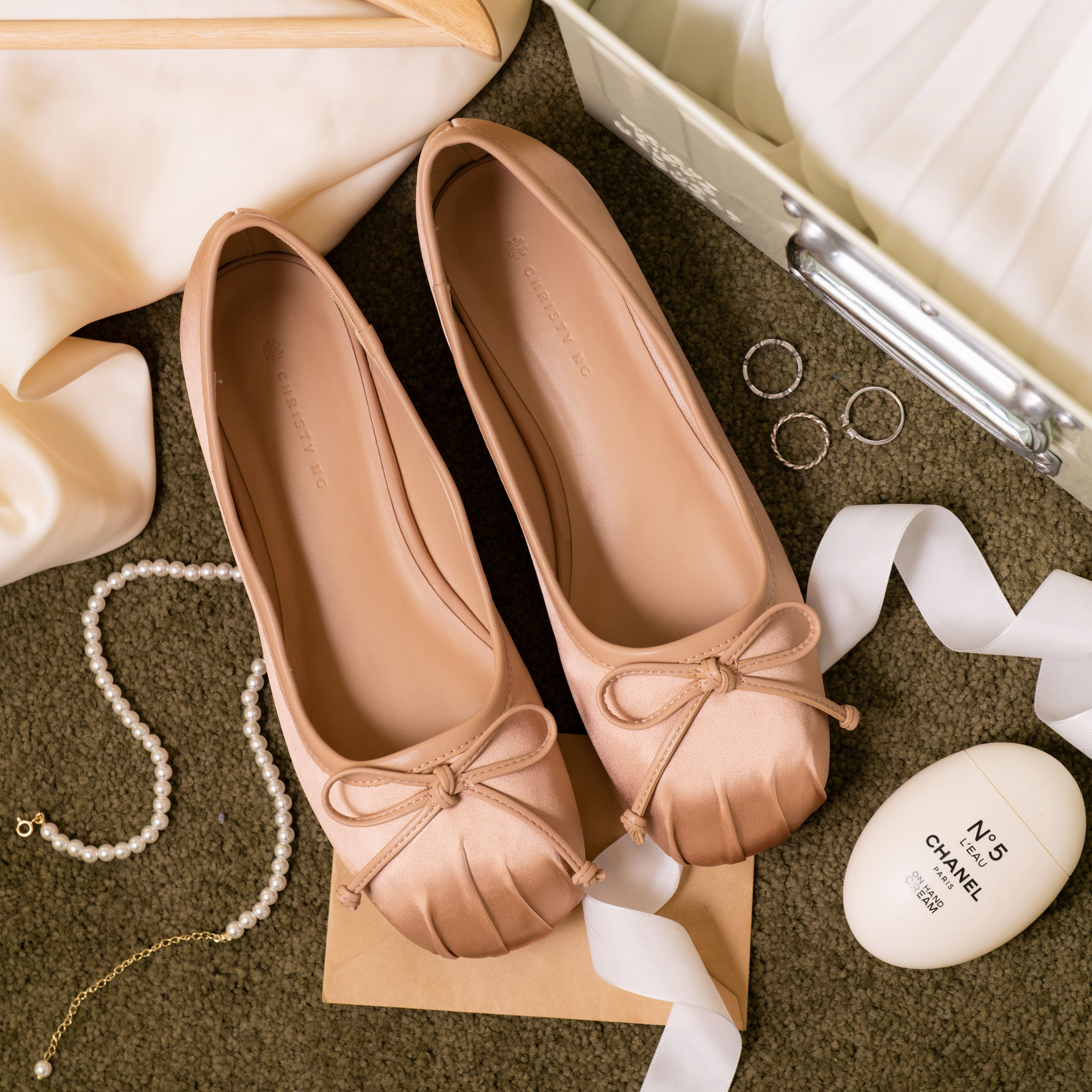 Myla Ballerina Flats Heel To Flat Shoe