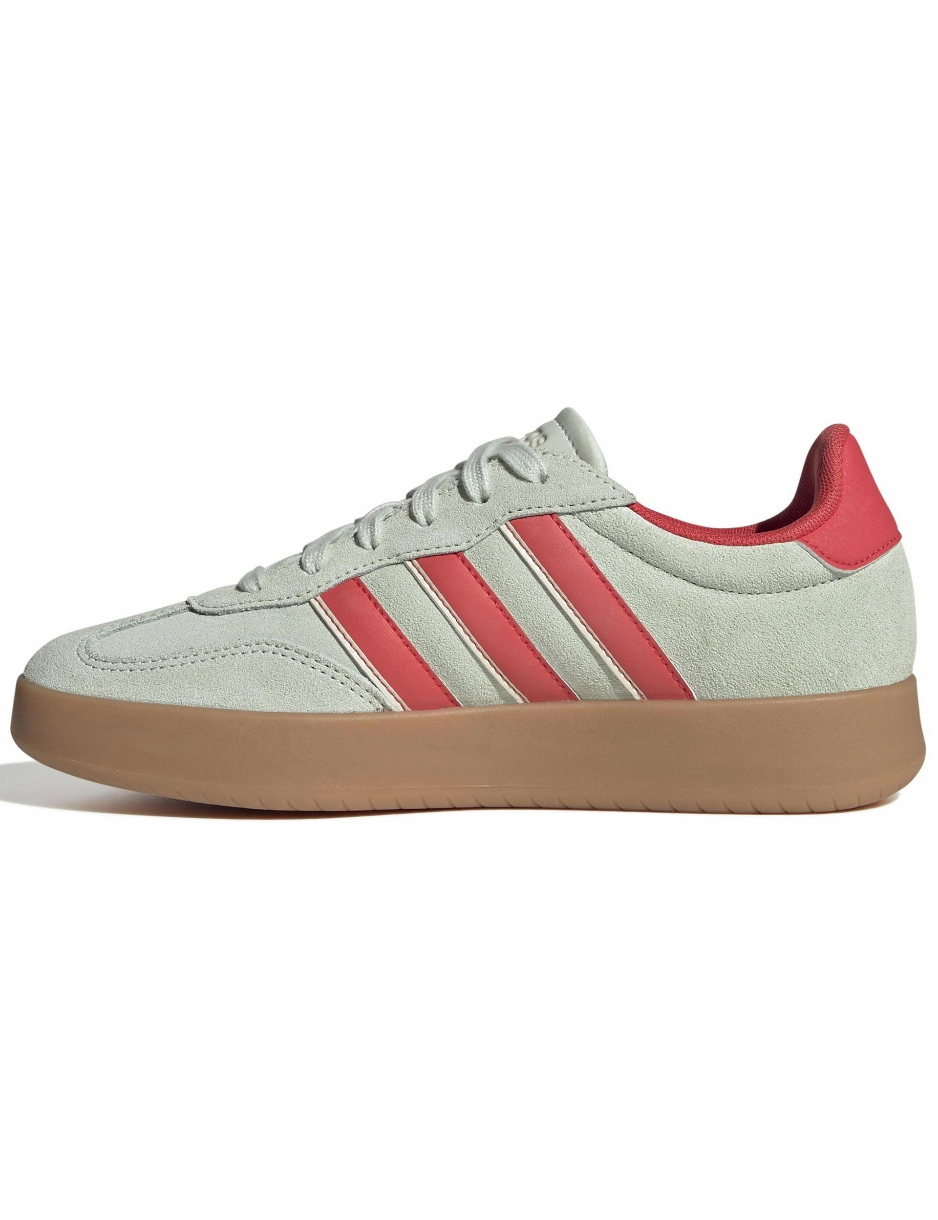 Exercise Tennis Shoes Barreda Shoes - Linen Green/Semi Lucid Red/Wonder White