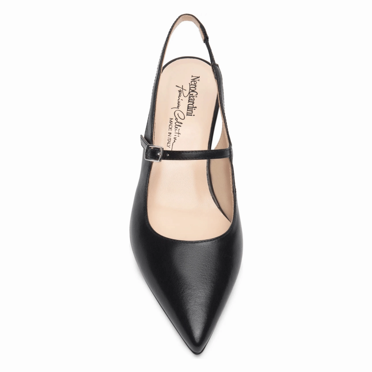 NeroGiardini Women's E5 12260 DE Black Leather Mary Jane Revlite Shoes