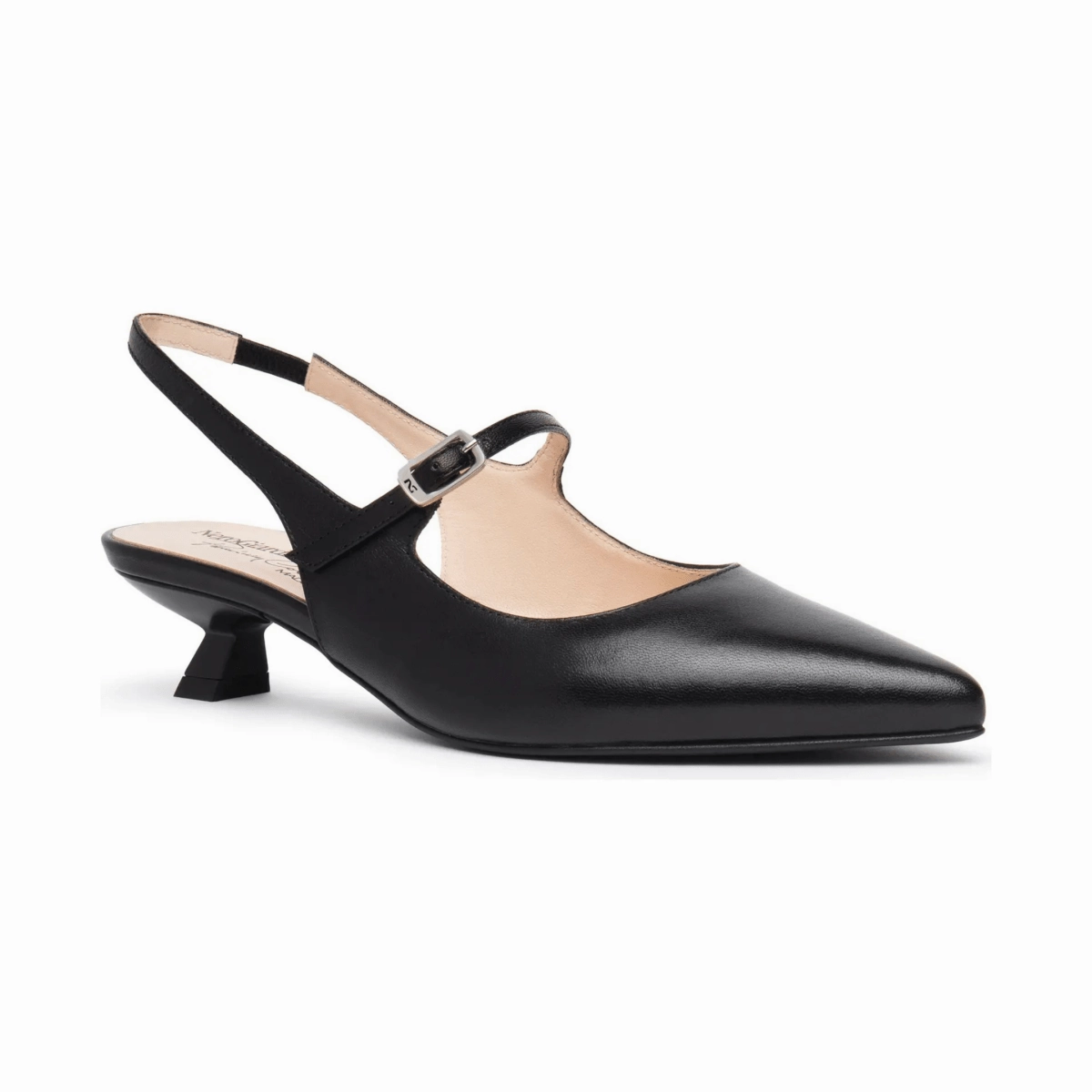 NeroGiardini Women's E5 12260 DE Black Leather T.u.k Kitty Mary Jane Casual Shoe