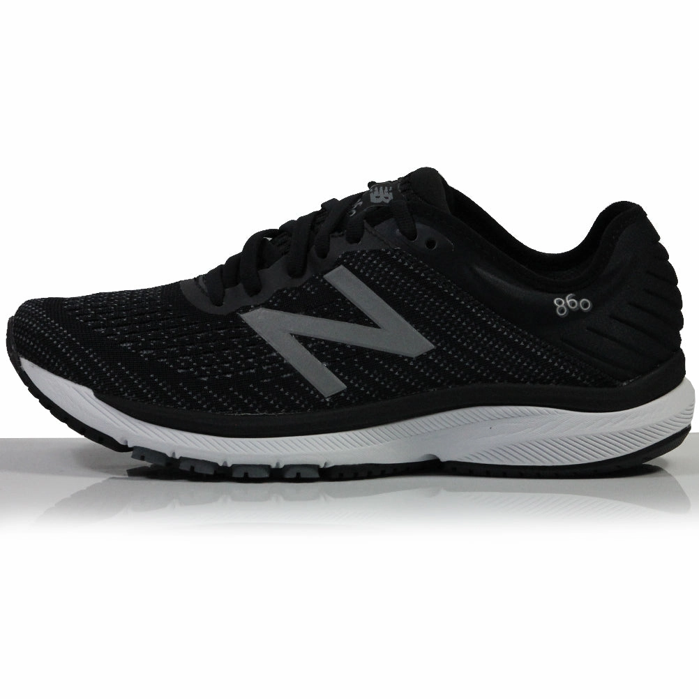 New Balance 860v10 Women's Wide Fit Running Shoe - Black/White Roav Fresh Foam Sportstyle Running Shoes