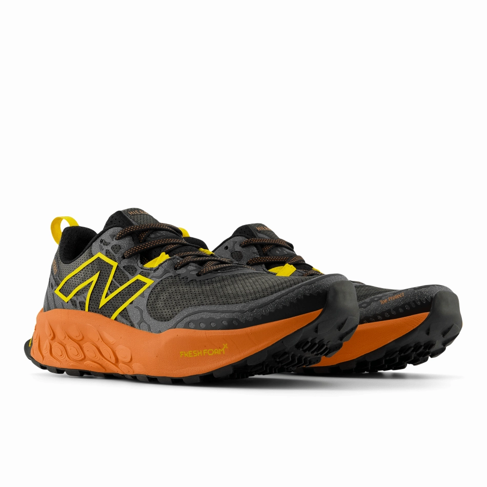 Traxion Trail Running Shoes New Balance Hierro v8 Men's Trail Running Shoes in Black/Orange AW24