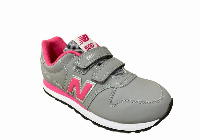 Slip On Sneakers Shoes New Balance sneakers da ragazza con lo strappo  KV500GPY grigio rosa