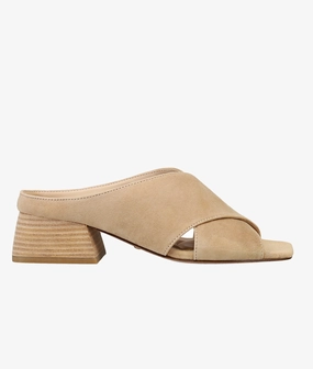 Nieve Slide - Latte Criss Cross Slides