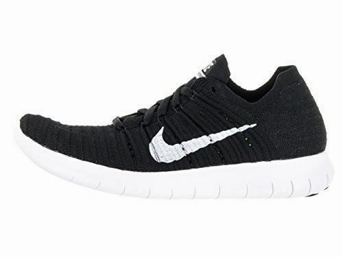 Nike Dunk Shoe Laces Free Rn Flyknit Black/White Running Shoe 8 US