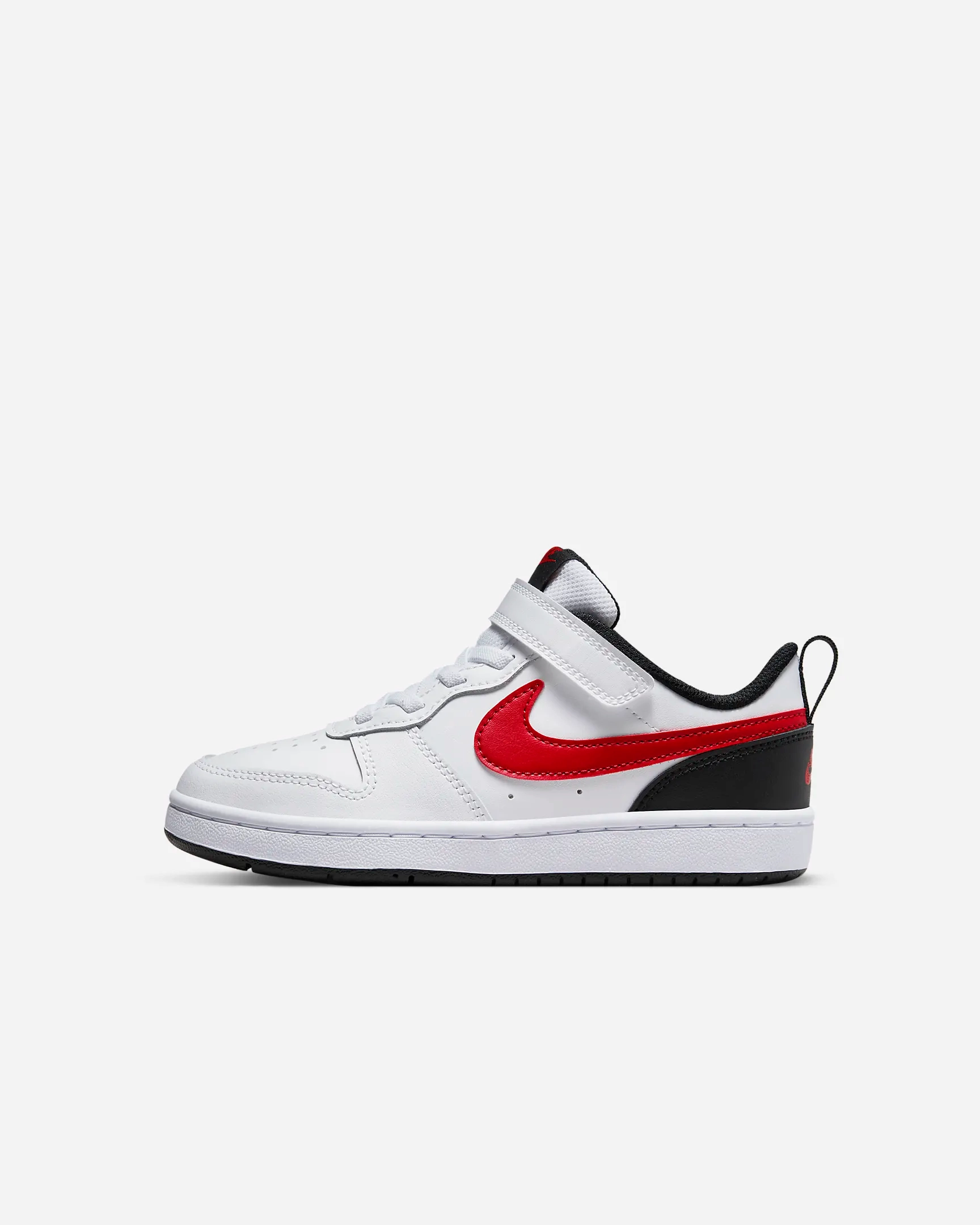 Nike Kid's Court Borough Low 2 Shoes - White / Black / University Red Nike Crosstraining Shoes
