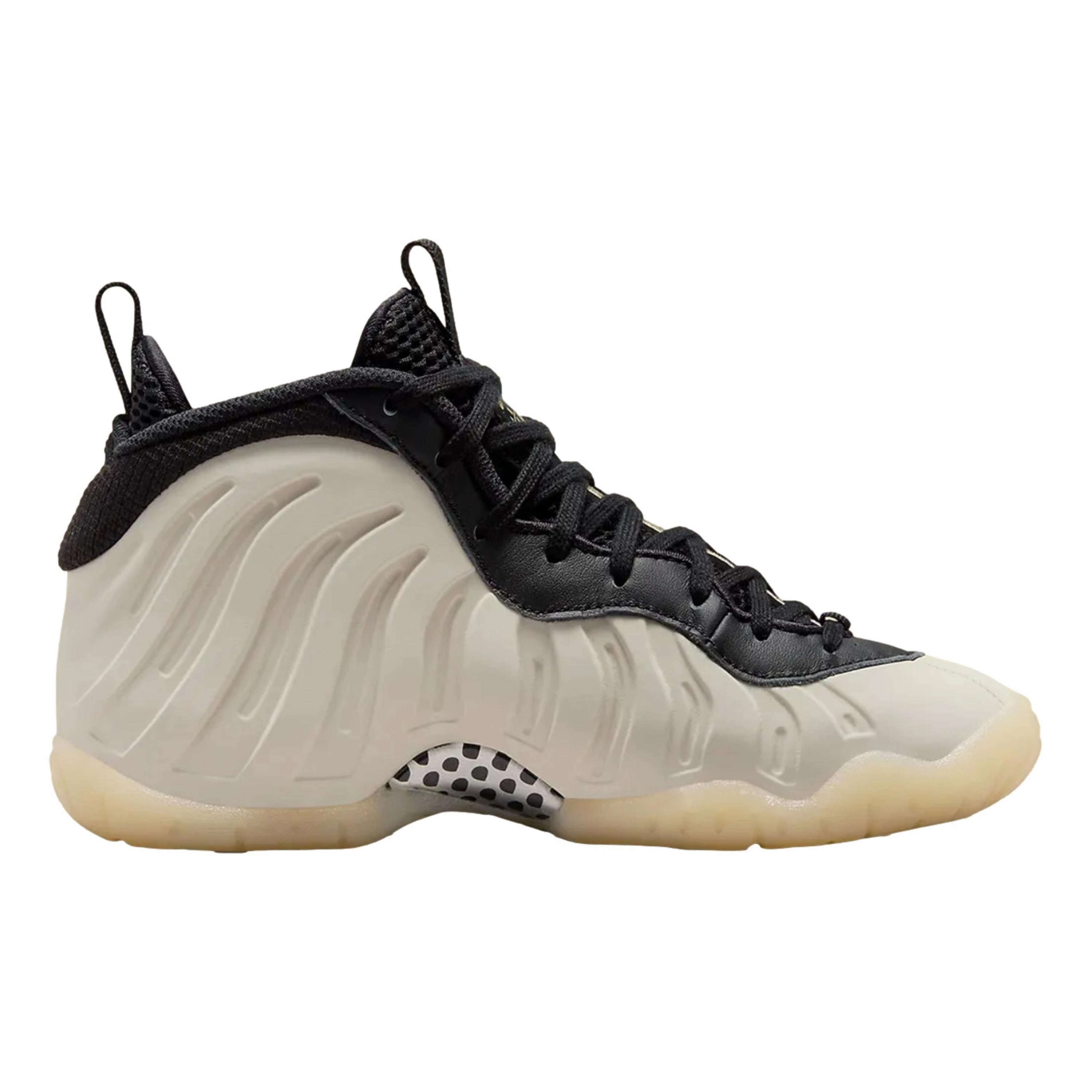 Nike Little Posite One KI Black/Team Gold-Light Orewood Burn  FQ1930-001 Grade-School Nike Shoes That Look Like Asics
