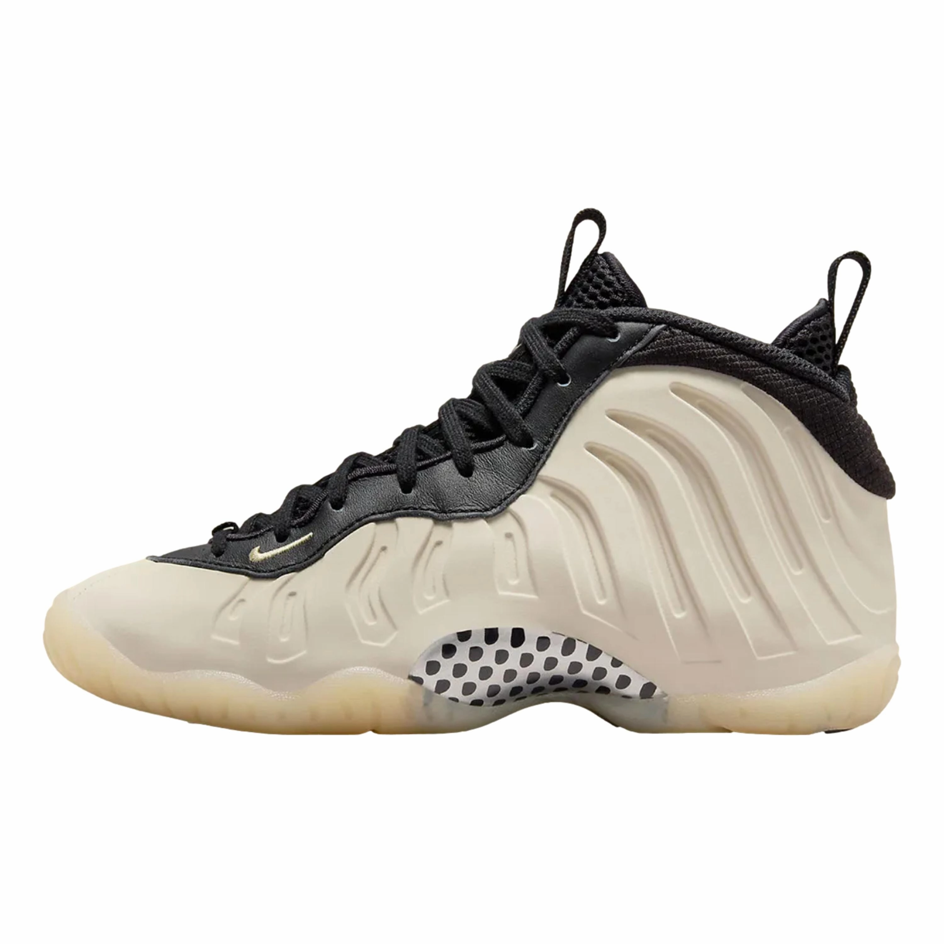 Nike Little Posite One KI Black/Team Gold-Light Orewood Burn  FQ1930-001 Grade-School Nike Legacy Shoes
