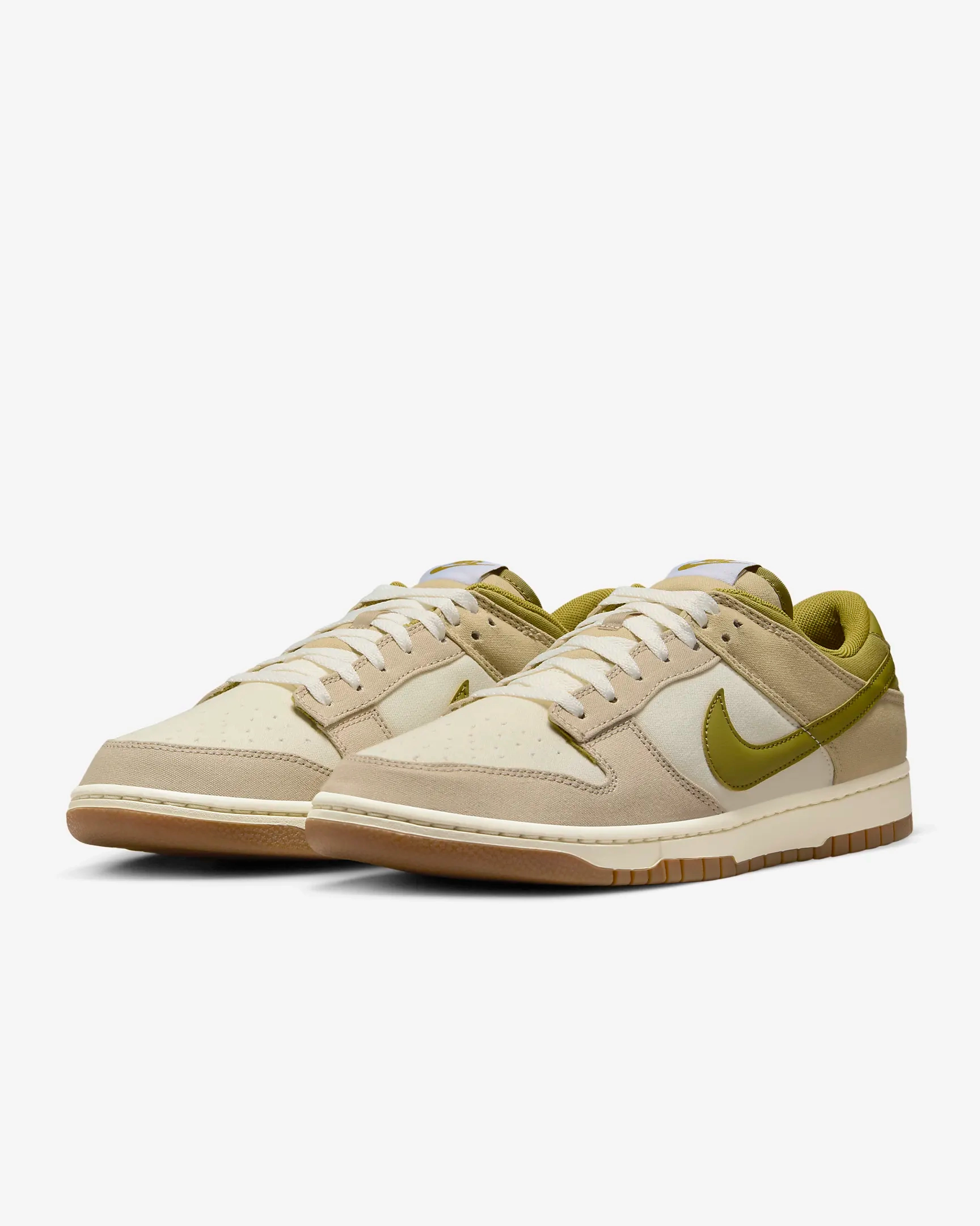 Nike Men's Dunk Low Shoes - Sail / Cream II / Limestone / Pacific Moss Spongebob And Patrick Basketball Shoes