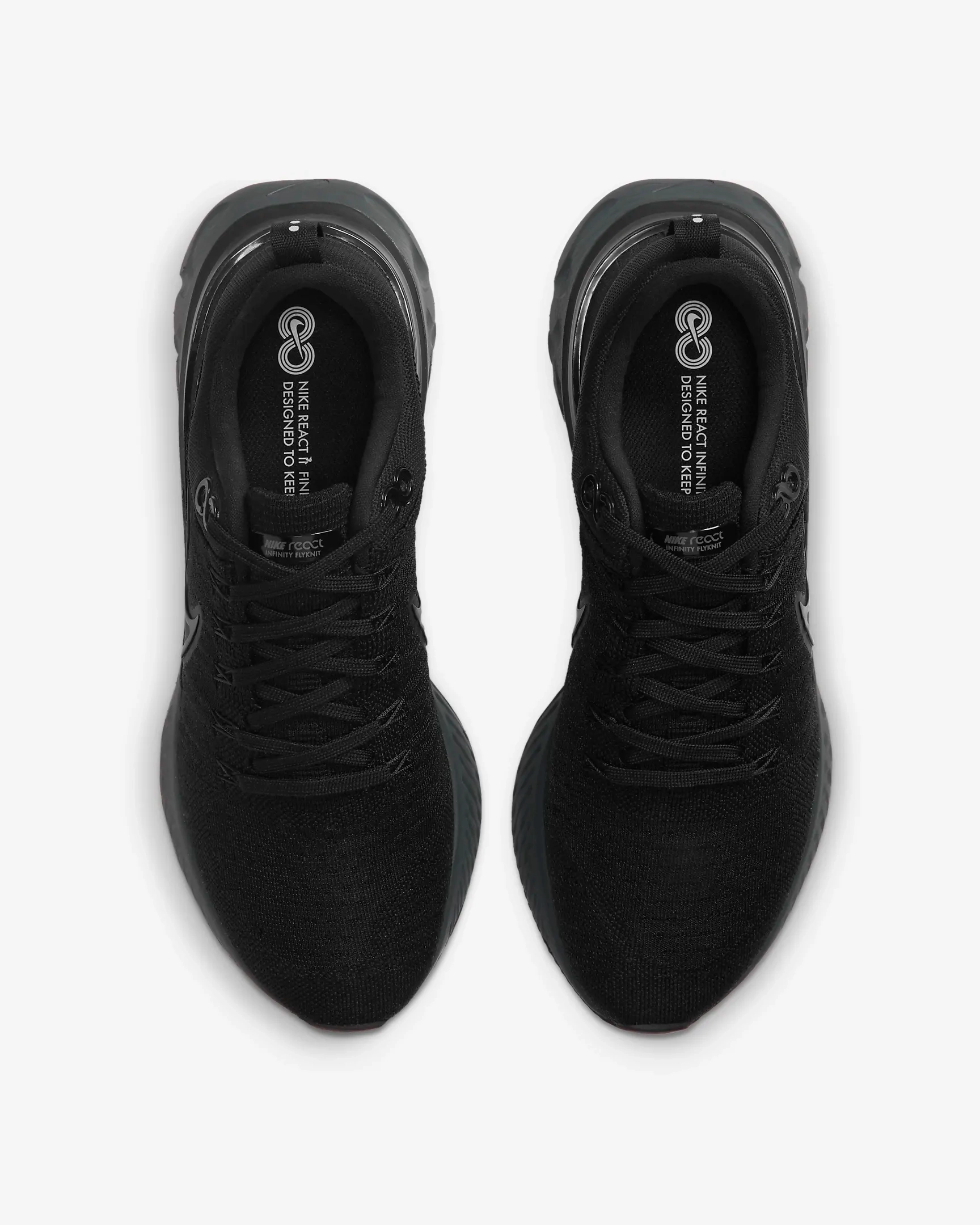 Nike Shoes With Chains Nike Men's React Infinity Run Flyknit 2 Shoes - Black / Iron Grey