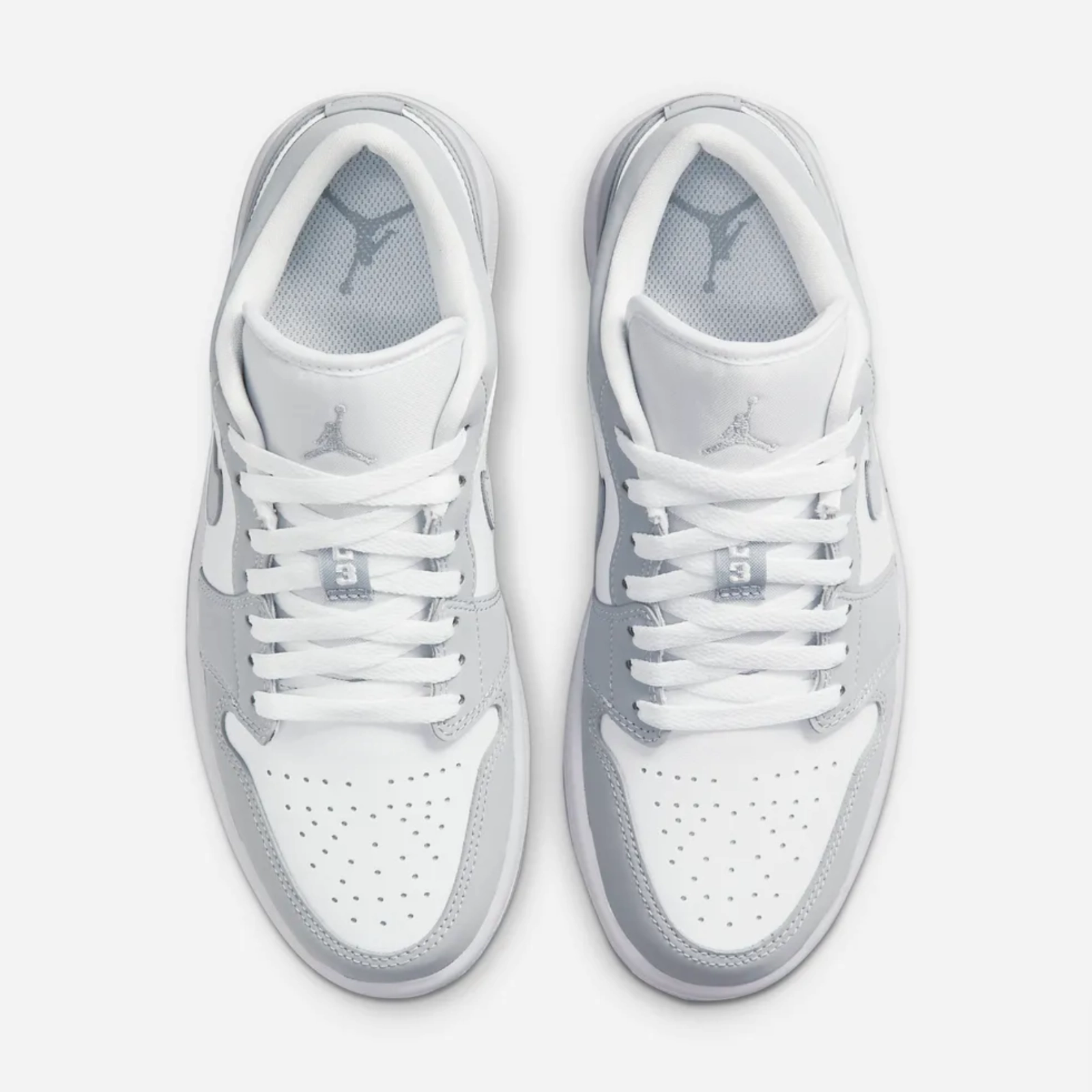 Nike Women's Air Jordan 1 Low Shoes - White / Wolf Grey Good Nike Shoes
