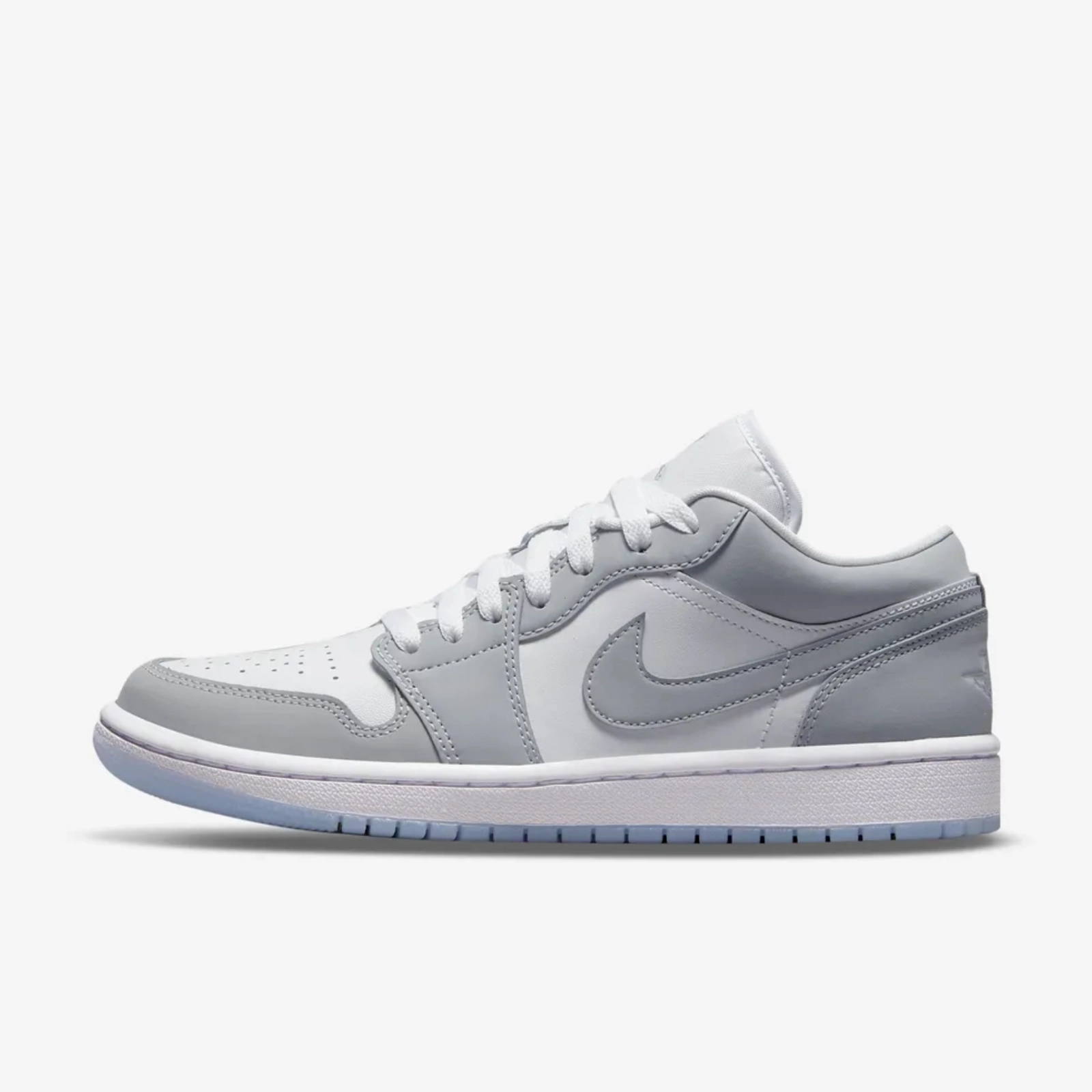 Nike Women's Air Jordan 1 Low Shoes - White / Wolf Grey Nike Zion Shoe