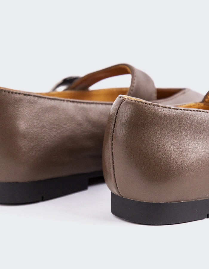 Nikole Brown Leather Dr. Martens Polley Virginia Mary Jane Shoe