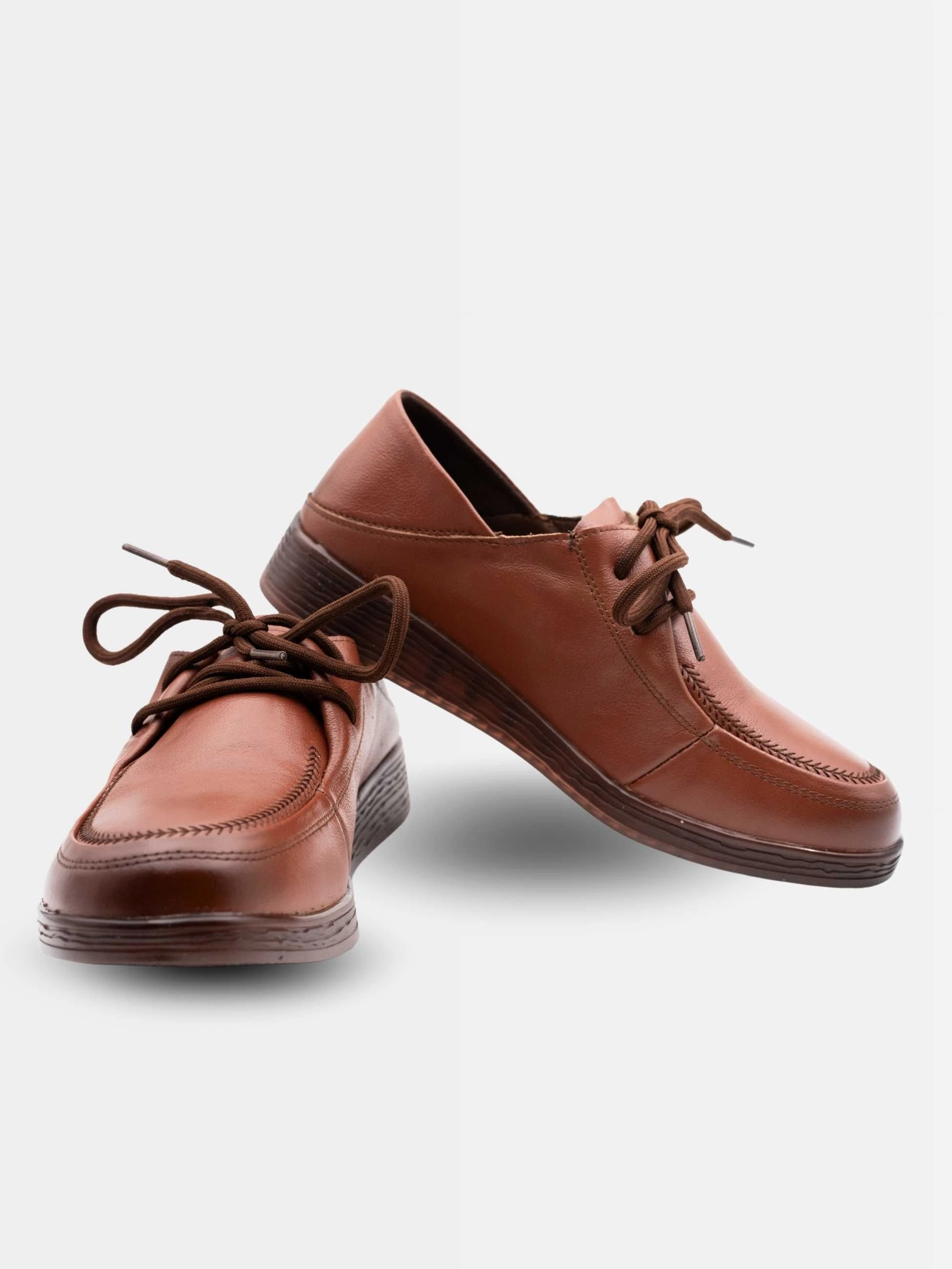 Nina Leather Turmuk Derby Shoes Suede Shoes Lace Up