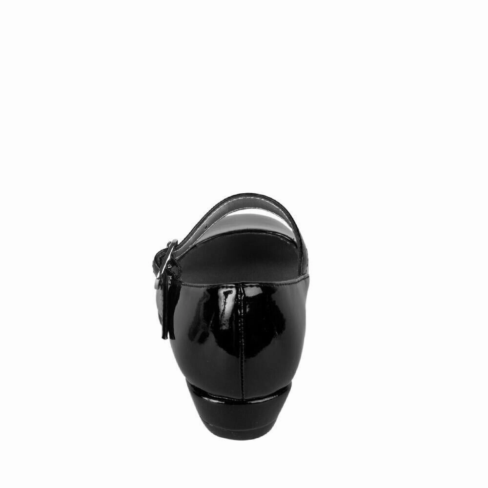 Nina Lil Seeley Flat Girls US 9.5 Black Patent Leather Mary Jane Shoes KHD422 Dr Martens Mary Jane Made In England Shoes