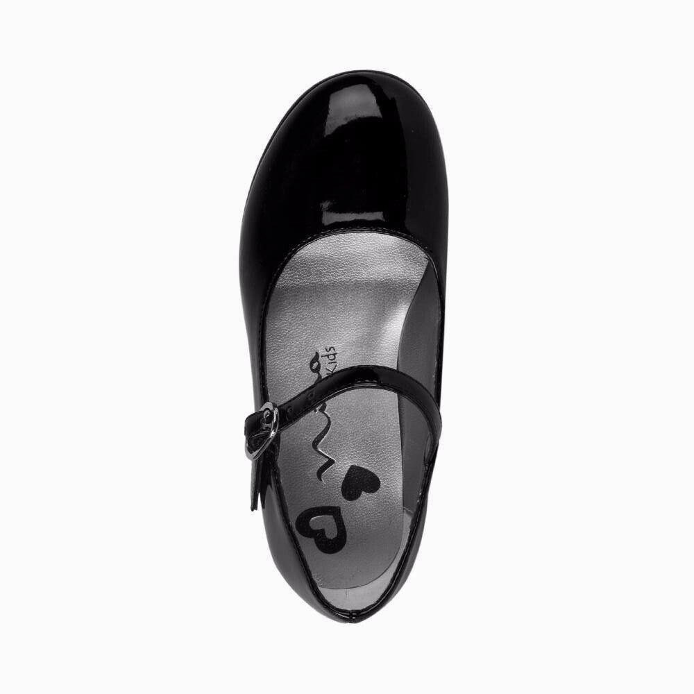 Fringed Platform Mary Jane Flat Shoes Nina Lil Seeley Flat Girls US 9.5 Black Patent Leather Mary Jane Shoes KHD422