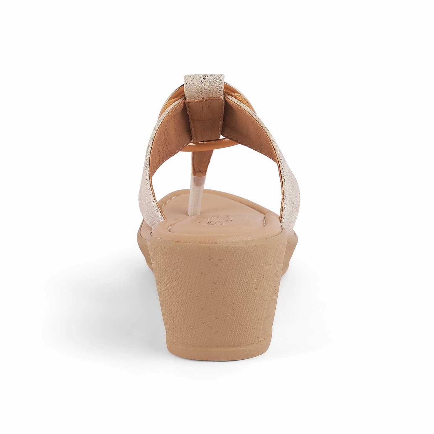 Royal Plantation Hotel Tresmode Ming Gold Women's Dress Wedge Sandals