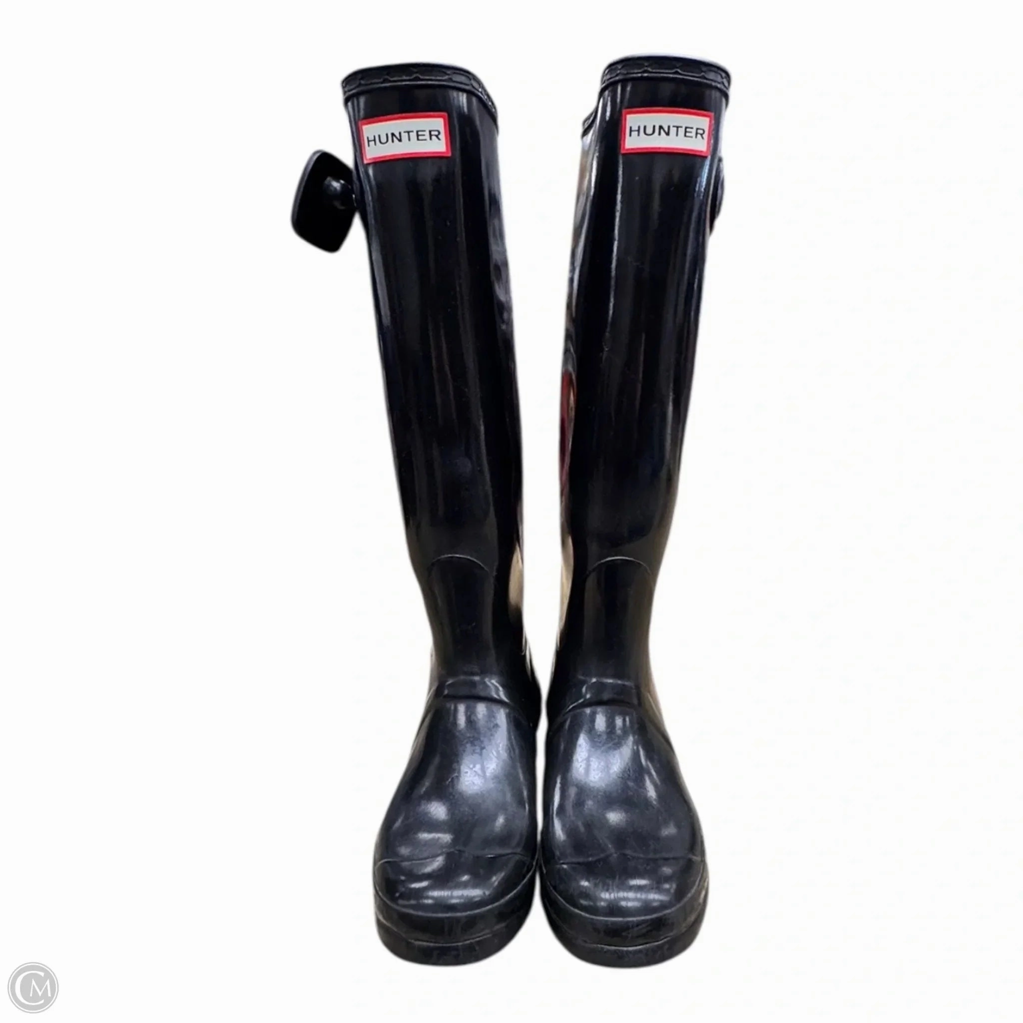 Boots Rain By Hunter In Black, Size: 8 Lands End Insulated Rain Boots