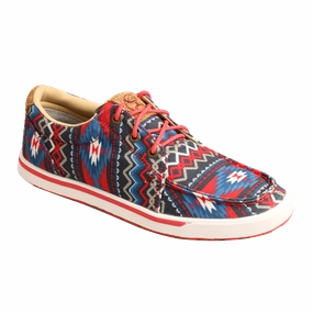 Twisted X Hooey Loper Aztec Red Multi-Color Shoes WHYC026 Ecco Leather Tennis Shoes