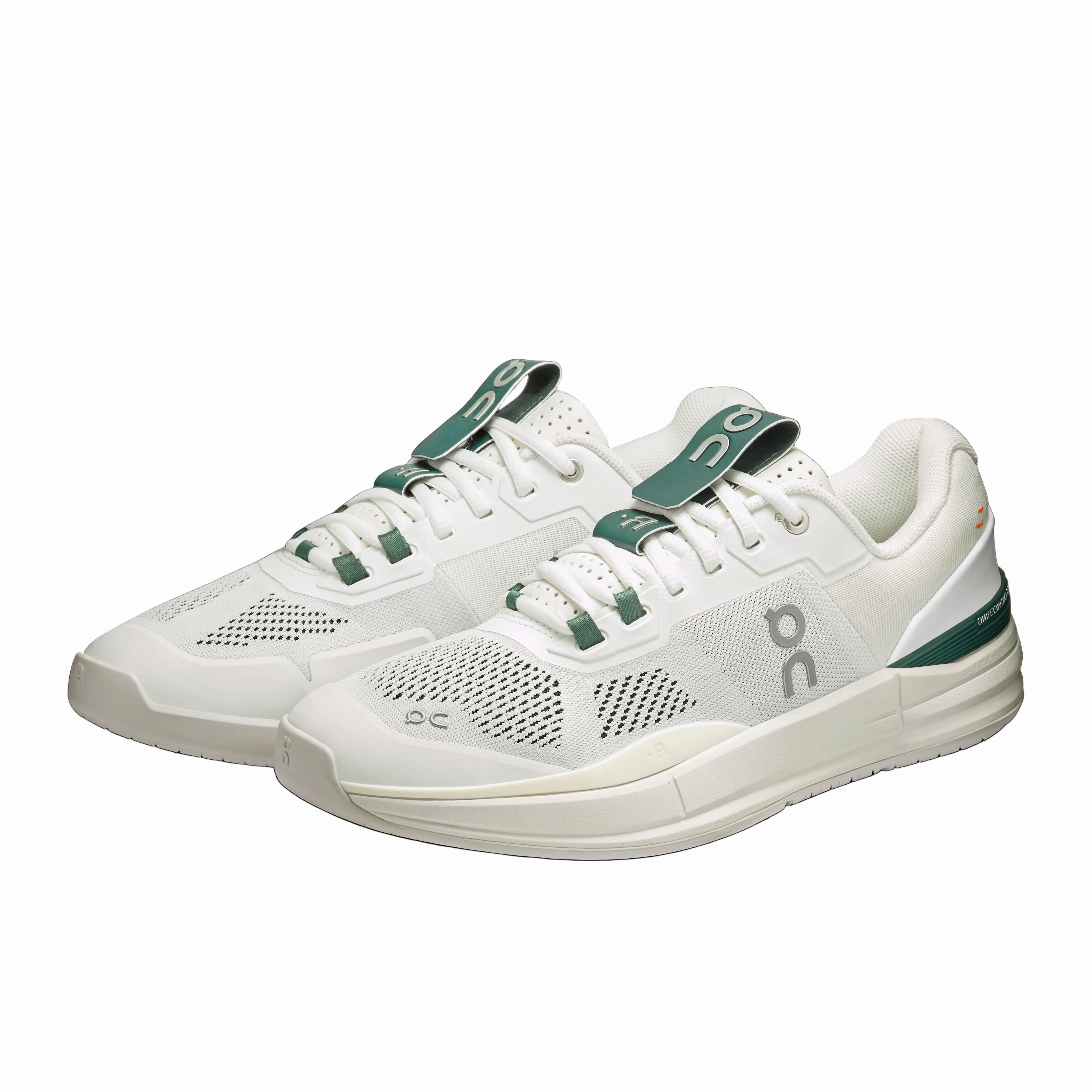Asics Gel-dedicate 7 Tennis Shoes On "The Roger Pro" Hard Court M - White / Evergreen