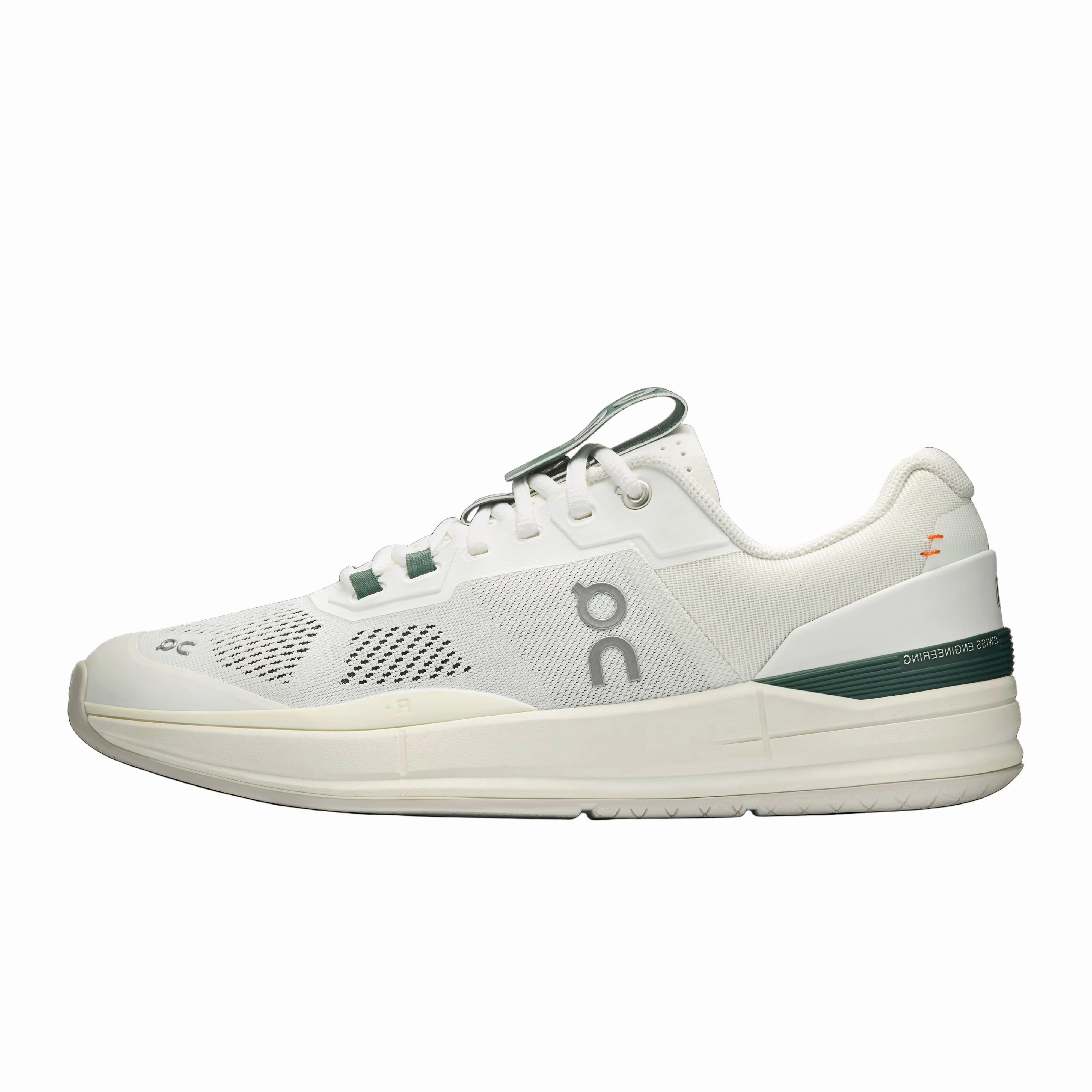 Best Tennis Shoes Heel Spurs On "The Roger Pro" Hard Court M - White / Evergreen