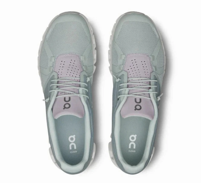 On Running Men's Cloud 5 Sneaker - Glacier/Glacier Best Trail Running Shoes For Backpacking