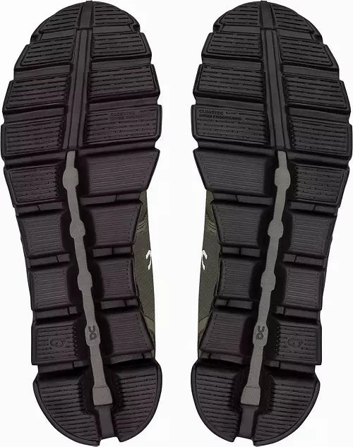 On Running Men's Cloud 5 Waterproof Sneaker - Olive/Black Mid Top Running Shoes