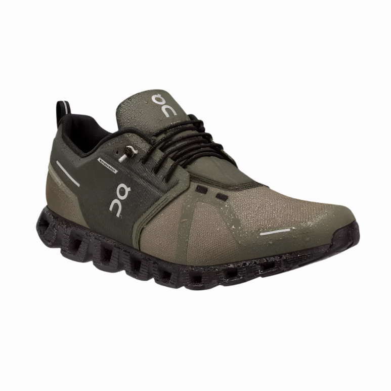 Birch Run Shoe Stores On Running Men's Cloud 5 Waterproof Sneaker - Olive/Black