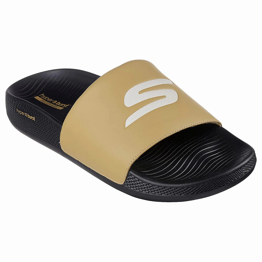 House Slippers With Good Support ON-THE-GO HYPER SLIDE - DERIVER - BROWN BLACK