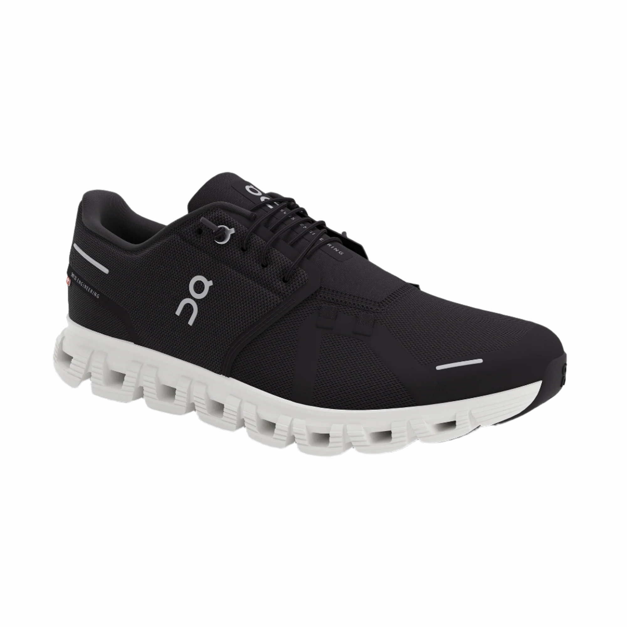 On Women's Athletic Cloud 6 - Black/White Aesthetic Running Shoes