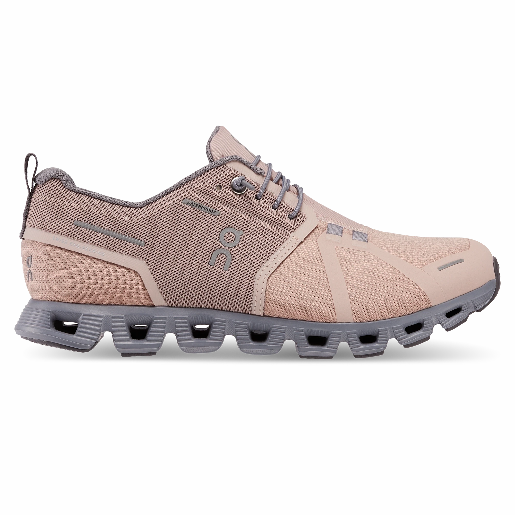 Waterproof Or Not Hiking Shoes On Womens Cloud 5 Waterproof - Rose/Fossil (59.98527)