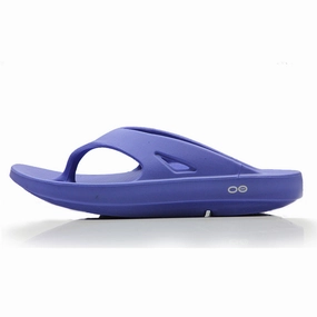Running World Best Shoes OOfos OOriginal Women's Recovery Flip - Periwinkle