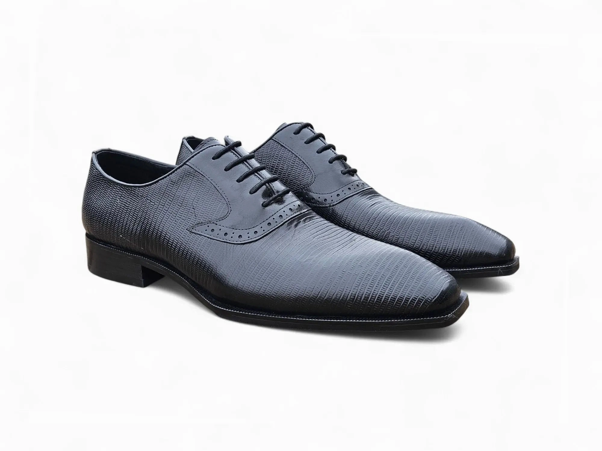 Milano Lizard Embossed Oxford Dress Shoes Oxfords Formal Shoes