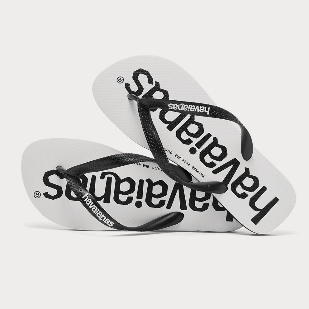 Flip Flop Flea Market HAVAIANAS TOP LOGOMANIA - BLACK/BLACK/WHITE/WHITE