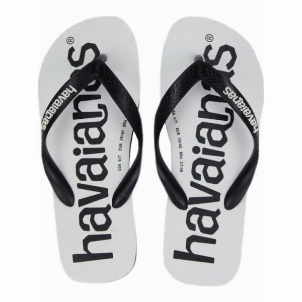 Donut Flip Flops HAVAIANAS TOP LOGOMANIA - BLACK/BLACK/WHITE/WHITE